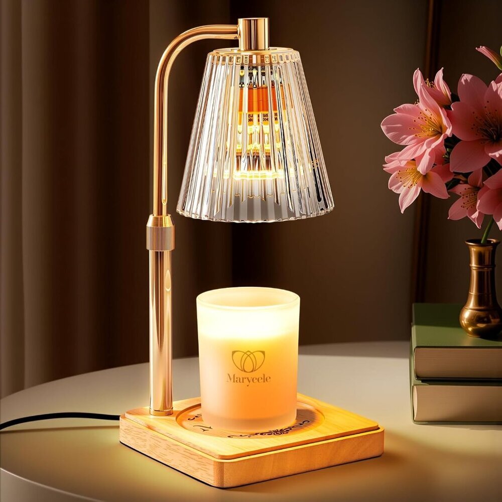 Candle Warmer Lamp with Timer Dimmer, Christmas Birthday Gifts for Mom Women Sis